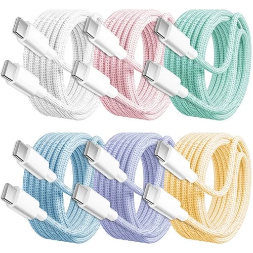 iPhone 15 16 17 Air Pro Max USB-C to C Cable PD Fast Charger Type C Cord 60W lot