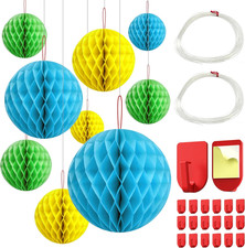 18Er Papier Wabenball Dekoration Seidenpapier Honeycomb Balls Mit 40 Metern Fisc