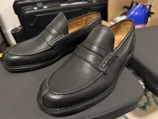 Trickers Jacob Black Pebble Leather Penny Loafer Men’s 8.5/US 9.5