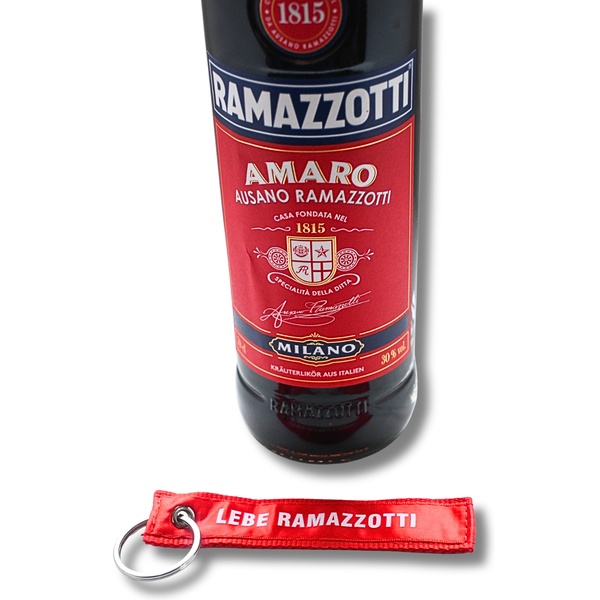 Ramazzotti Amaro 0,7L 30% Vol. Set Mit SchlüSselanhäNger – Lebe Ramazzotti-image