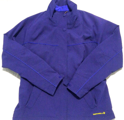 Merrell Opti Warm Shell Women's Medium Jacket Windbreaker Coat Purple NO HOOD