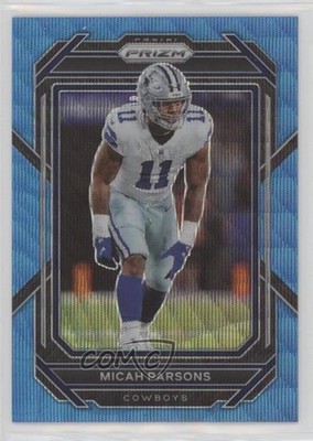 2022 Panini Prizm Blue Wave Prizm 35/199 Micah Parsons #82 0as9