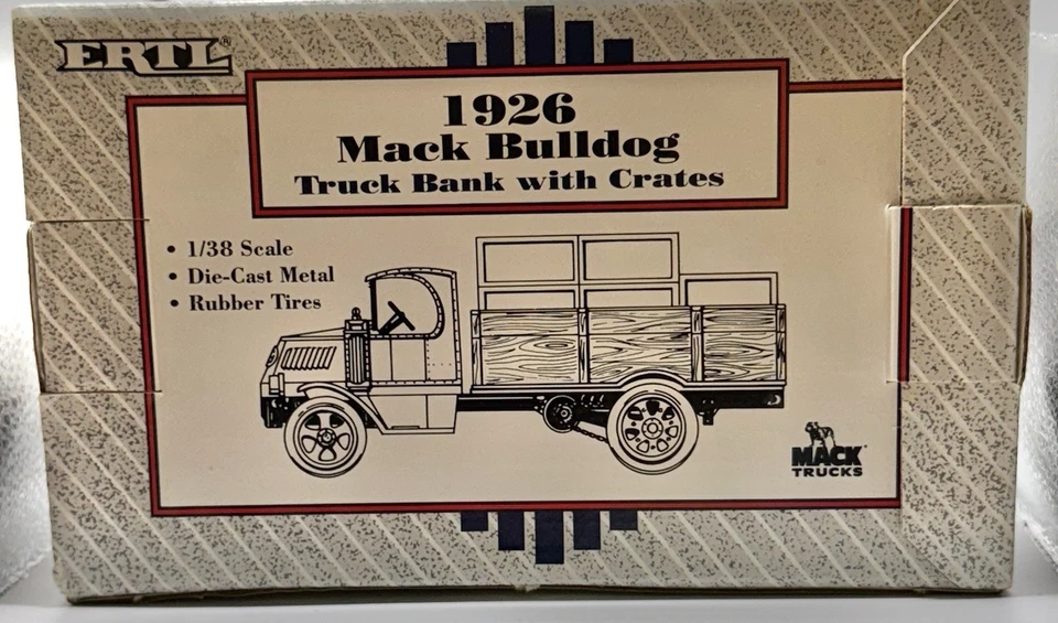 ERTL 1:38 Anheuser-Busch 1926 Mack Bulldog Truck Die Cast Metal Coin Bank - Image 2 of 4