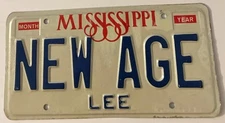 NEW AGE Vanity License Plate Spiritual Movement