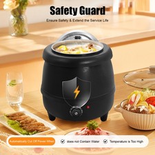 Commercial Electric Soup Kettle Warmer Countertop Food Warmer Pot Restaurant New