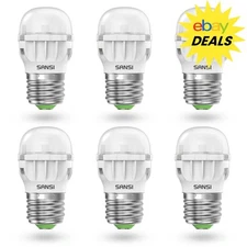 LED Refrigerator Light Bulb 4W=45W 5000K Daylight A11 Energy Saving E26 SANSI 