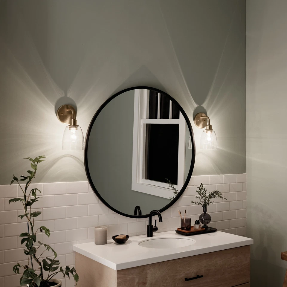 Aplique de pared Kichler 55100 Meller 11" de alto - rojo Foto 3 de 4