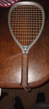 AMF vtg racquetball racquet Impact w/ T C cover 1980s leather grip handle