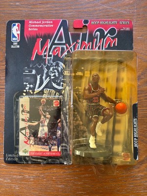 Michael Jordan 1999 Mattel NBA Maximum Air Hoop Highlights Series Figure & Card