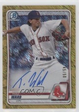 2020 Bowman Chrome Prospect Gold Shimmer Refractor 45/50 Thad Ward Auto 00q0