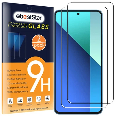 EBESTSTAR Packx2 Verre trempé Xiaomi Redmi Note 13 4G Film Protection Ecran anti casse