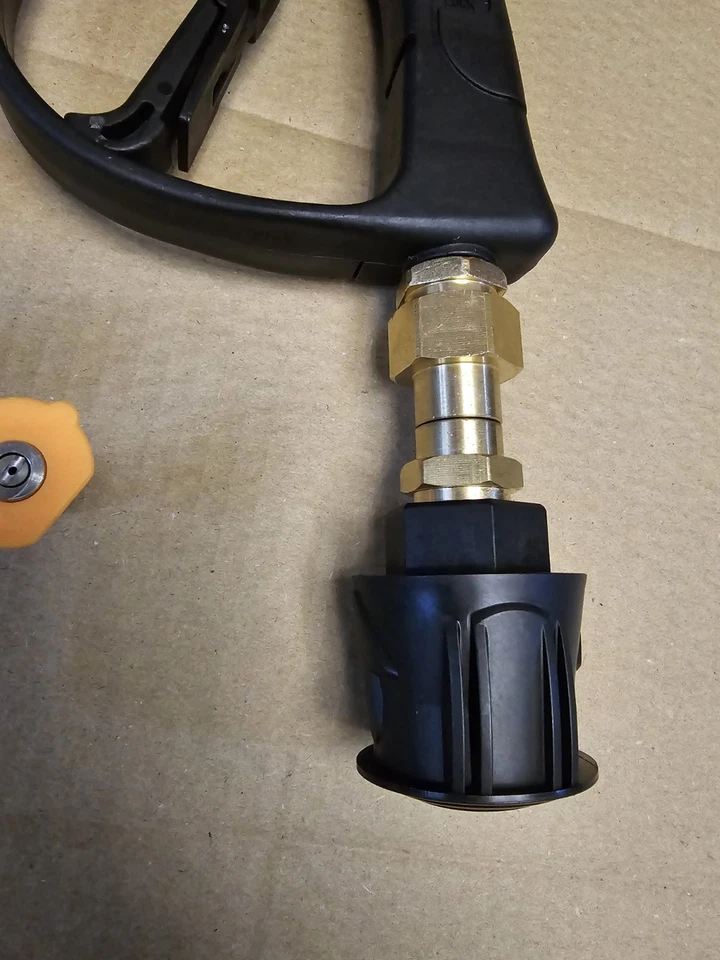 SWIVEL KARCHER K SERIES PRESSURE WASHER SHORT TRIGGER GUN LANCE + 5 NOZZLES - Image 3 of 3
