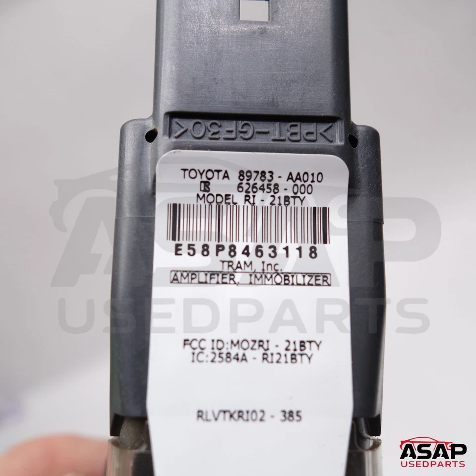 🍎 AMPLIFICADOR TRANSPONDEDOR LLAVE INMOVILIZADOR TOYOTA AVALON SOLARA 89783-AA010 🍎 Foto 4 de 4