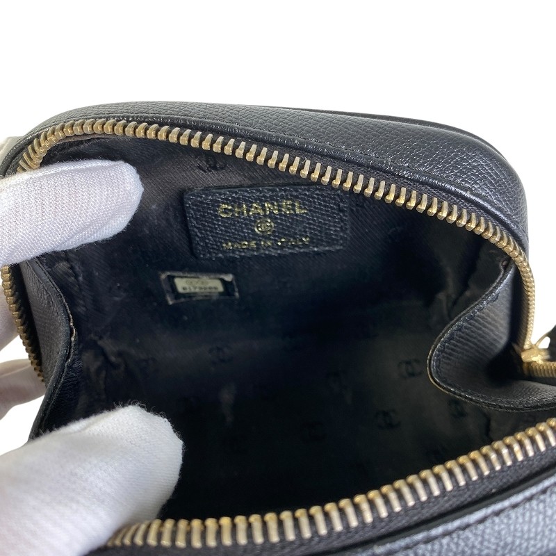 Clearance  CHANEL Coco Mark Coco Button Caviar Sk… - image 5