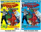 Amazing Spider-Man #129 Facsimile 2023 & BLUE FOIL Facsimile Cover 2026 SET Lot