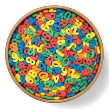 Rainbow Number Sprinkles – Fun Edible Topping for Cakes, Cookies & Desserts