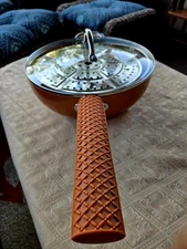 Copper Chef 12" Round Skillet Ceramic Non-Stick Coating with Lid & Accessories