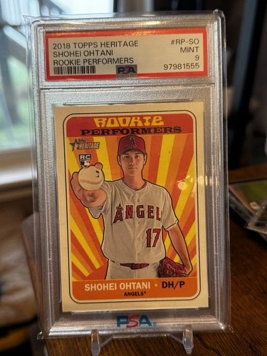 2018 Topps Heritage High Number - Rookie Performers Shohei Ohtani PSA 9 (RC)