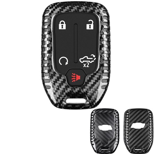 Carbon Fiber Car Key Shell Case Protector Cover for Chevrolet Silverado 1500 - Picture 7 of 8