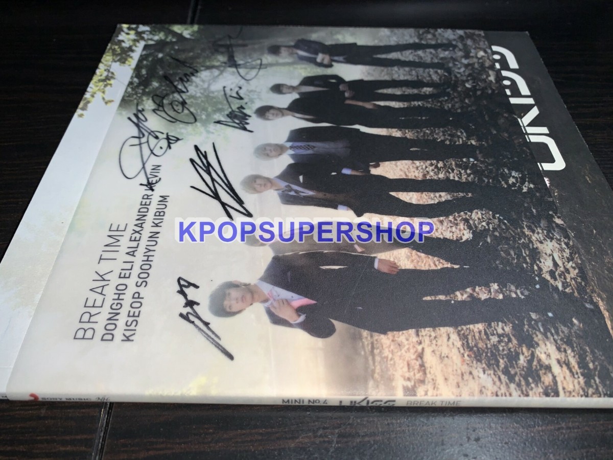 UKiss 4th Mini Break Time Autographed Signed CD Great Eli