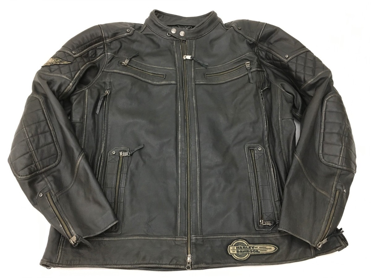 Harley-Davidson Tifton Vintage look Leather Jacket 97138-17V 3XL
