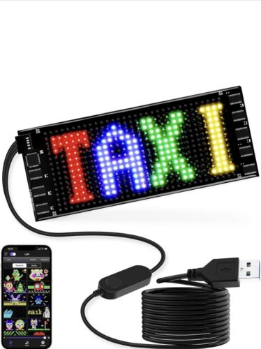 Programmable LED Car Sign Delivery And Taxi Sign Roof Top USB Connector Colorful - Picture 8 of 14