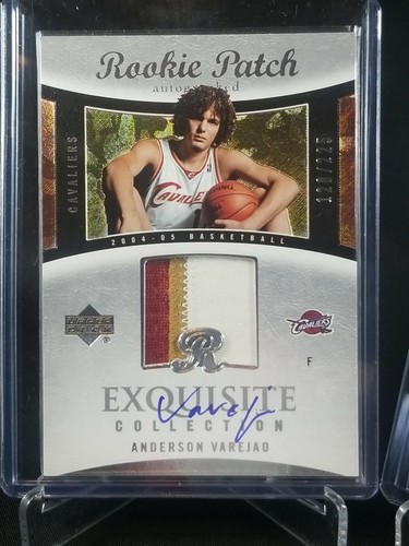 2004-05 Exquisite Anderson Varejao Rookie RC /225 +Bowman Signature Blue foil/50 - Picture 2 of 5