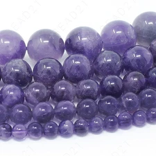 Natural Gemstone Beads Round Loose Wholesale 4mm 6mm 8mm 10mm 12mm 15.5" Strand
