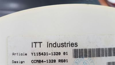 LOT OF 22 PCS. ITT CCM04-1320 Conn SIM Card M 8 POS 2.54mm Solder