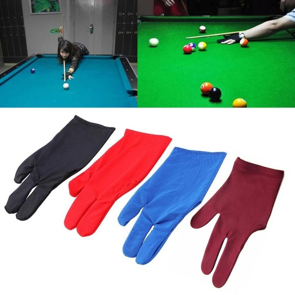 Left Hand Gloves Letter Snooker Billiard Gloves Three Finger Billiard