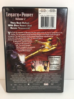 Power Rangers - Dino Thunder Vol. 2: Legacy Of Power (DVD, 2004