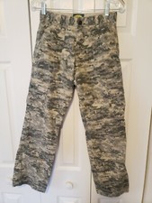 Cabelas Kids Camo Pants With Cargo Pockets Size 12 Regular Green