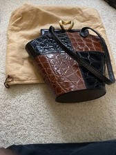 Glen Miller For Ann Turk Alligator Bucket Bag