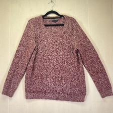 Large Woman's Tommy Hilfiger Cotton Blend Cable Knit Pullover Sweater