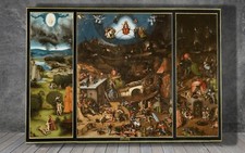 Hieronymus Bosch The Last Judgement CANVAS PAINTING ART PRINT  1922