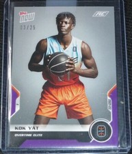 2021-22 Topps Now Kok Yat #23 RC Rookie Purple #d 3/25 Overtime Elite OTE