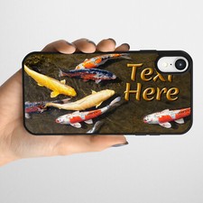 Personalised Koi Carp iPhone Case Slim Silicone Phone Cover All Models SH148