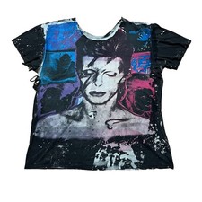 Vintage David Bowie Mosquitohead T Shirt Men’s XL 80s 90s Distressed Rare AOP