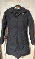 THE NORTH FACE Womens PARKA Black GOOSE DOWN Hyvent Coat Size: M