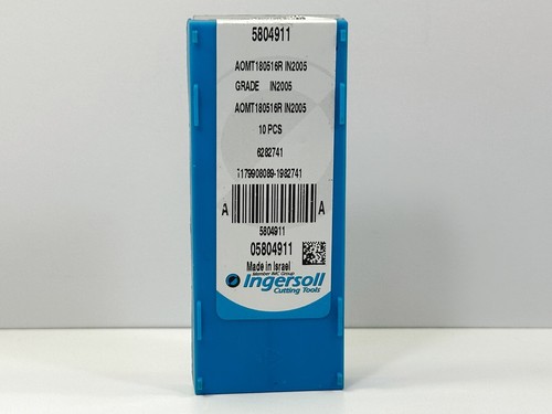 INGERSOLL AOMT180516R New Carbide Inserts 5804911 Grade IN2005 16pcs - Picture 2 of 2