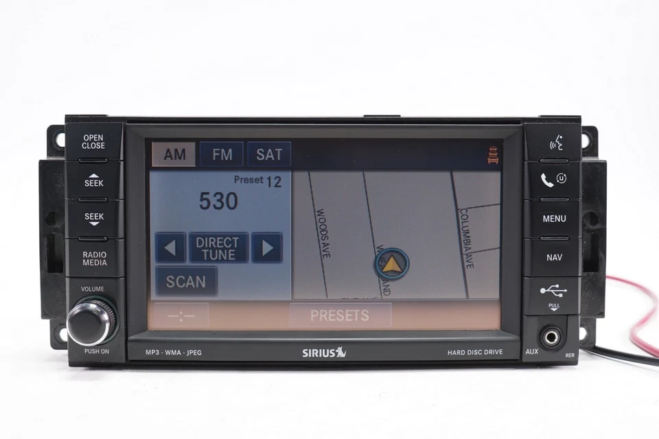 Radio navegación Chrysler CD MP3 DVD HDD pantalla OEM 2007-2011 Foto 3 de 4