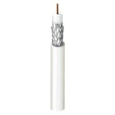 Belden White RG59B/U Coaxial Cable, Polyvinyl Chloride PVC Sheath 100m, 75 &Icirc;&copy;, 6