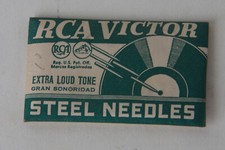 Antike RCA Victor 100 Stahlnadeln NEU ungeöffnet "extra lauter Ton" Victrola