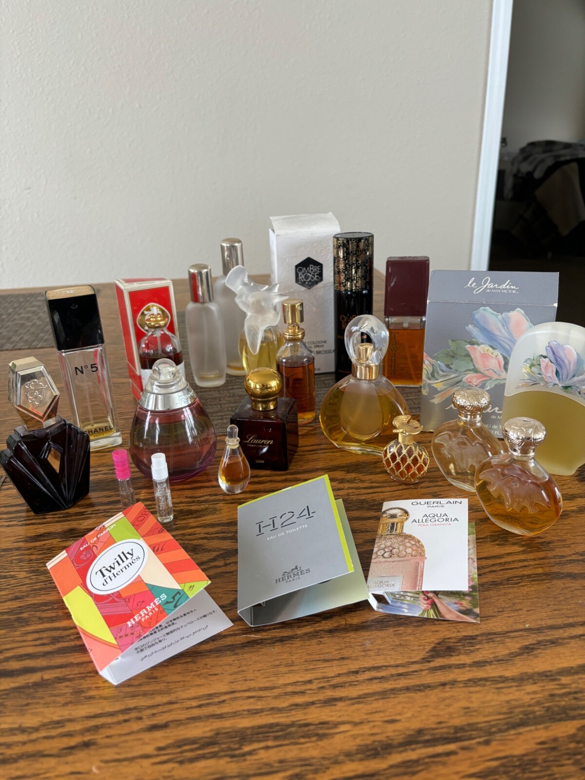 vintage perfume bottles lot empty and full