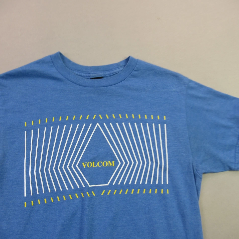 Camisa Volcom Niños Pequeña Manga Corta Informal Cuello Redondo Ligera Exterior Azul Foto 2 de 4