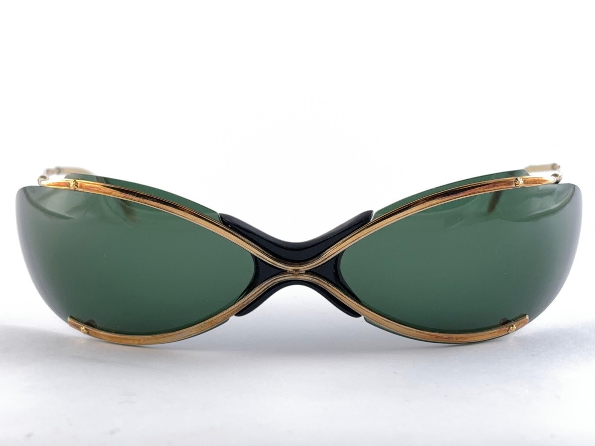 Rare 1960s Renauld of France The Bikini Sunglasses Gold Mod Space Age Vintage BIKINI GOLD - Bronze main image 3