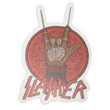 Slasher Freddy Krueger Glove Hand Rocker Halloween Horror Movie Sticker