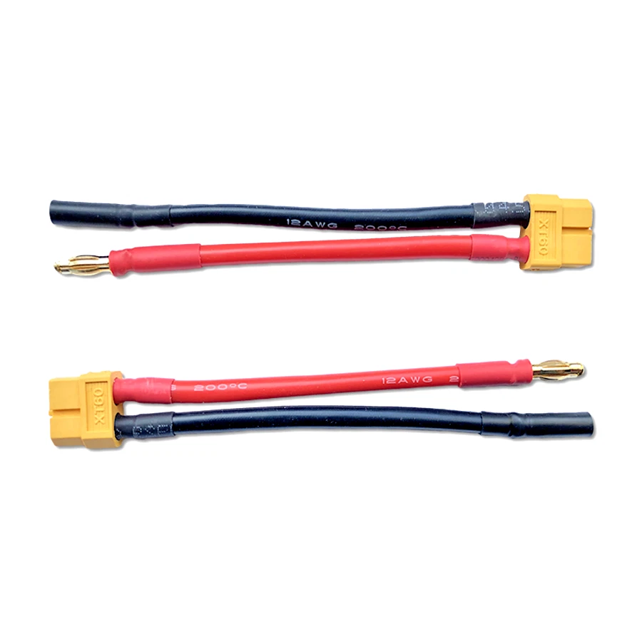 1 adaptador XT60 hembra hembra a 4mm 4.0mm macho oro macho lipo cable de batería - Imagen 3 de 4