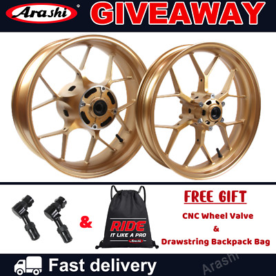 For Honda CBR1000RR / ABS 2008-2016 Arashi Gold Rims Front and Rear Wheel Rim