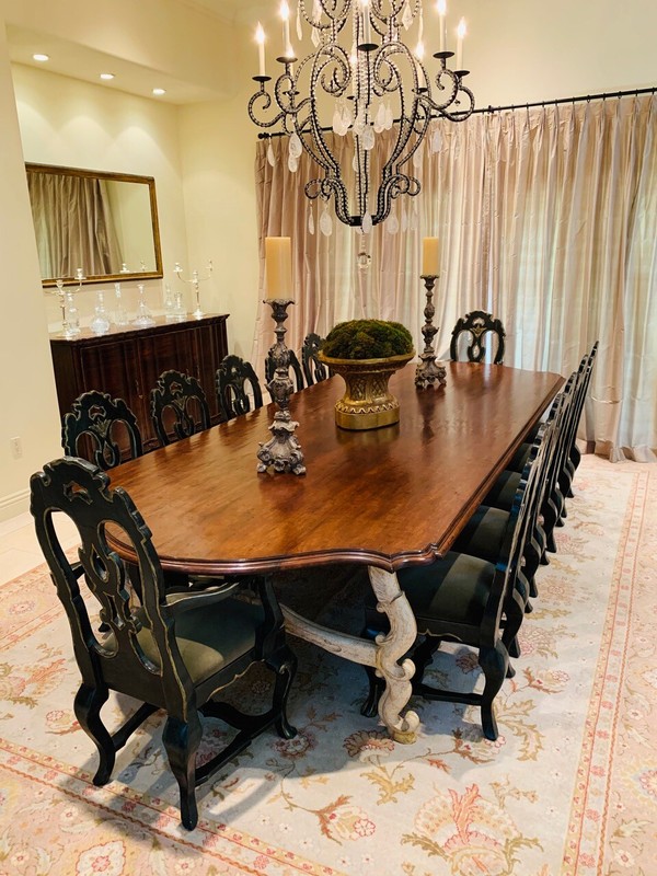 MICHAEL TAYLOR CHAIRS PORTUGUESE DINING TABLE SET STUNNING DESIGN